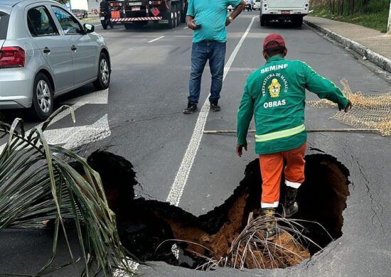 Trânsito na Torquato Tapajós apresentou congestionamento - Foto: Divulgação/IMMU