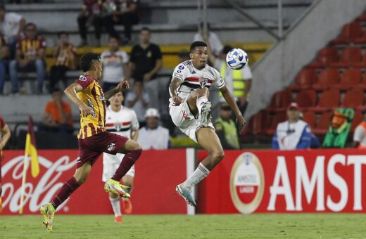 São Paulo joga sem brilho e empata com Tolima - Foto: Reprodução/Rubens Chiri/São Paulo Futebol Clube