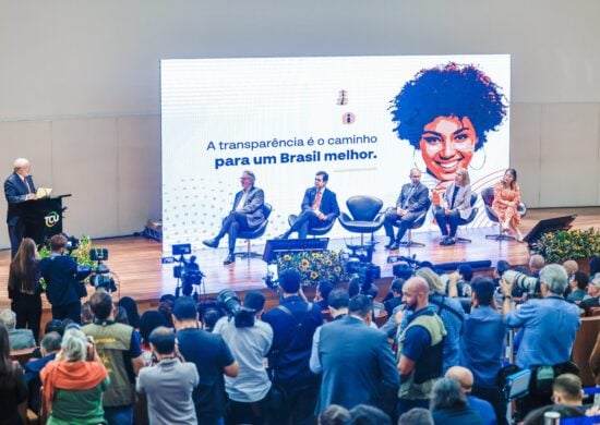 Lula em discurso no auditório do Instituto Serzedello Corrêa, em Brasília -Foto: Ricardo Stuckert/PR