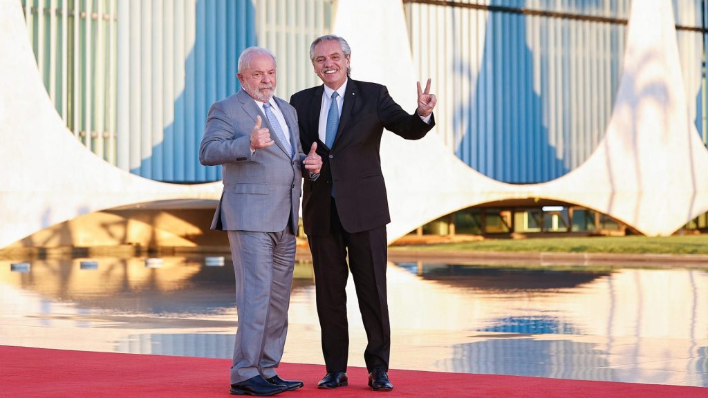 Lula e o presidente da Argentina, Alberto Fernández no Palácio da Alvorada, em Brasília - Foto: Ricardo Stuckert/PR