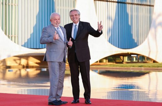 Lula e o presidente da Argentina, Alberto Fernández no Palácio da Alvorada, em Brasília - Foto: Ricardo Stuckert/PR