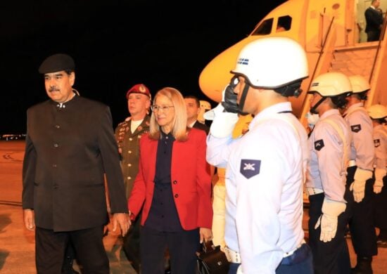 O presidente venezuelano, Nicolás Maduro, chegou na noite deste domingo em Brasília. Ele deve se reunir com o presidente Lula nesta segunda-feira e participa da cúpula dos países sul-americanos na terça-feira - Foto: Reprodução/Twitter@NicolasMaduro