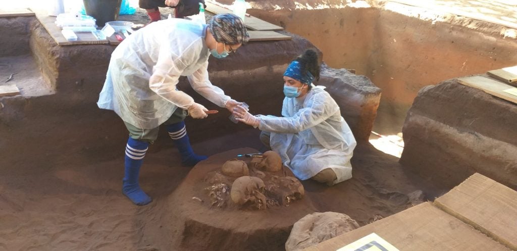 O fóssil humano inteiro foi encontrado por arqueólogos - Foto: Divulgação/ PCU-Minas Gerais