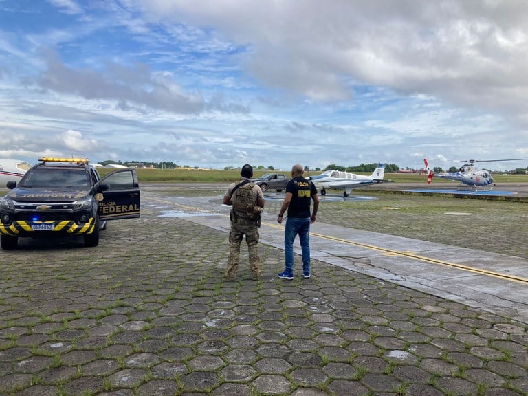 Avião da Igreja Quadrangular é flagrado com 290 kg de maconha no Pará - Foto: Divulgação/PF