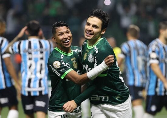 Palmeiras e Grêmio na disputa pelo Campeonato Brasileiro Foto: Reprodução/Twitter @palmeiras