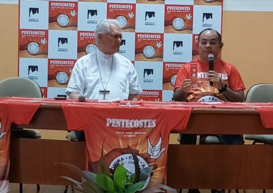 Arquidiocese de Manaus falou sobre o Pentecostes em coletiva de imprensa nesta segunda-feira (22), no Centro de Manaus - Foto: Divulgação/Arquidiocese de Manaus