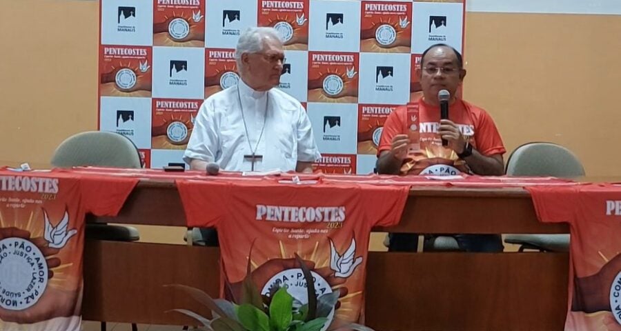 Arquidiocese de Manaus falou sobre o Pentecostes em coletiva de imprensa nesta segunda-feira (22), no Centro de Manaus - Foto: Divulgação/Arquidiocese de Manaus