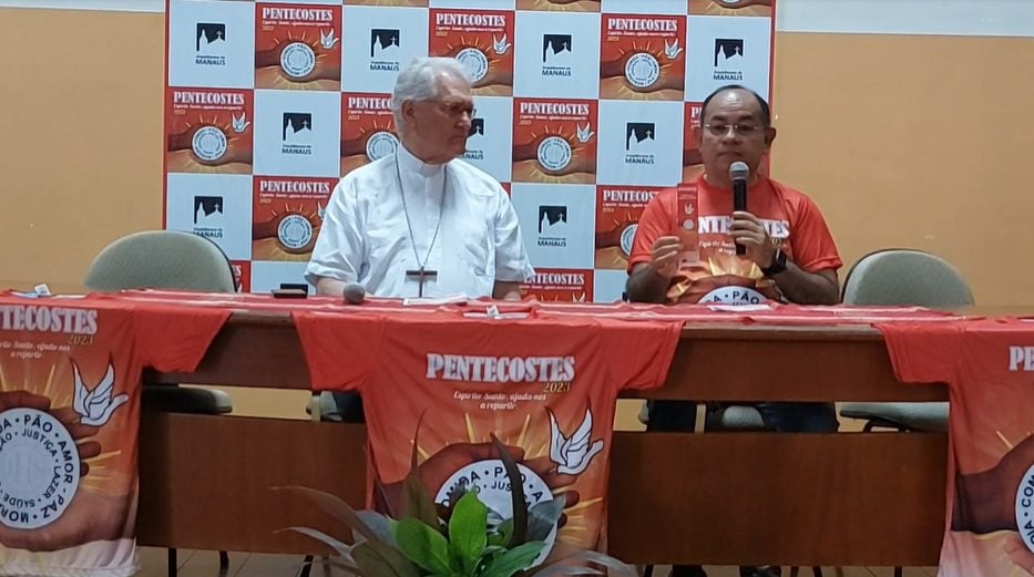Arquidiocese de Manaus falou sobre o Pentecostes em coletiva de imprensa nesta segunda-feira (22), no Centro de Manaus - Foto: Divulgação/Arquidiocese de Manaus