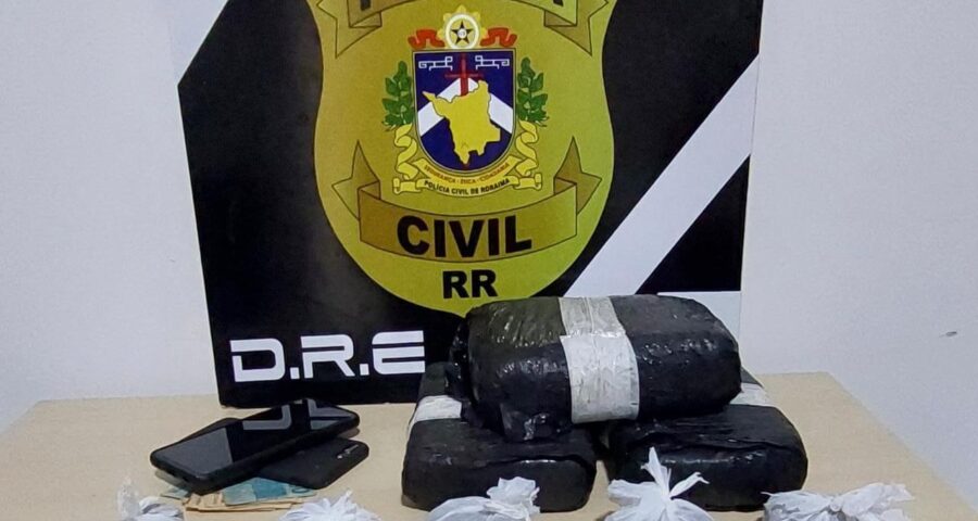 Trio é preso com 2 kg de skunk em posto de combustível de Boa Vista-RR