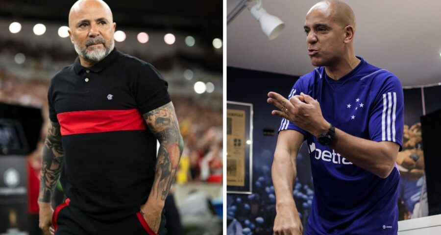 Sampaoli e Pepa são os técnicos que estão igualados em ritmo da campanha - Foto: Reprodução/Twitter @Cruzeiro @Rodrigo67010057