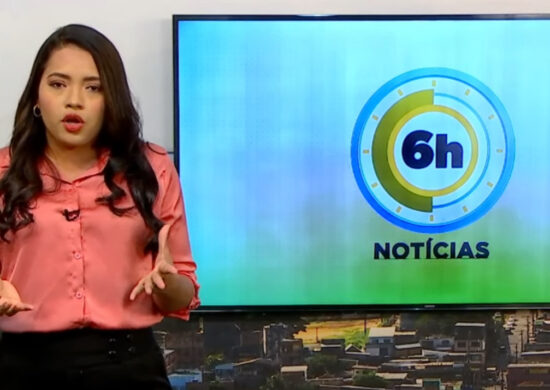 Jornal 6h Notícias foi apresentado por Luana Lima – Foto: Reprodução/TV Norte Amazonas.