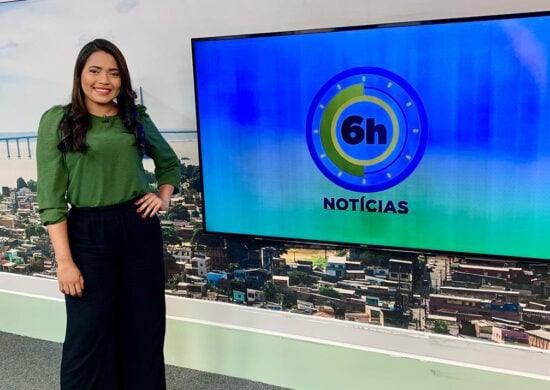 Jornal 6h Notícias foi apresentado por Luana Lima – Foto: Reprodução/TV Norte Amazonas.