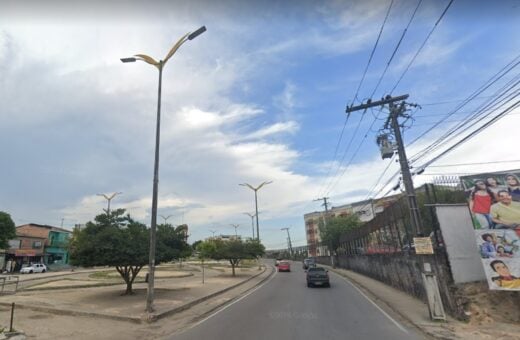 Idoso foi atropelado enquanto tentava atravessar avenida Cosme Ferreira - Foto: Reprodução/GoogleMaps