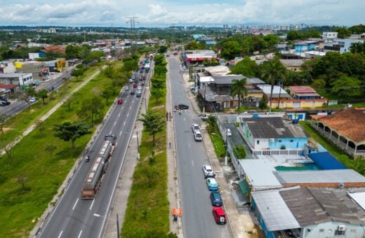 Avenida das Torres em Manaus passa por obras; confira como fica trânsito - Foto: Márcio Melo / Seminf, João Viana e Elton Viana / Semcom