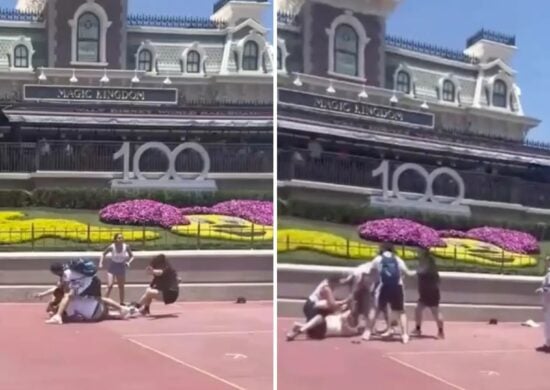 Briga na Disney: visitantes trocam socos por causa de espaço para foto - Foto: Reprodução/Twitter @StephBuffamonte