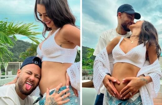 Casal anunciou no mês passado a chegada do bebê - Foto: Reprodução/Instagram @brunabiancardi @neymarjr