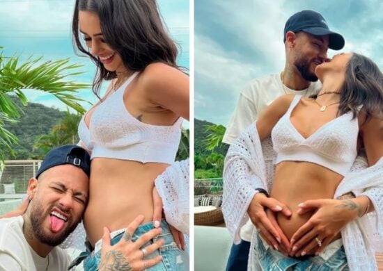 Casal anunciou no mês passado a chegada do bebê - Foto: Reprodução/Instagram @brunabiancardi @neymarjr