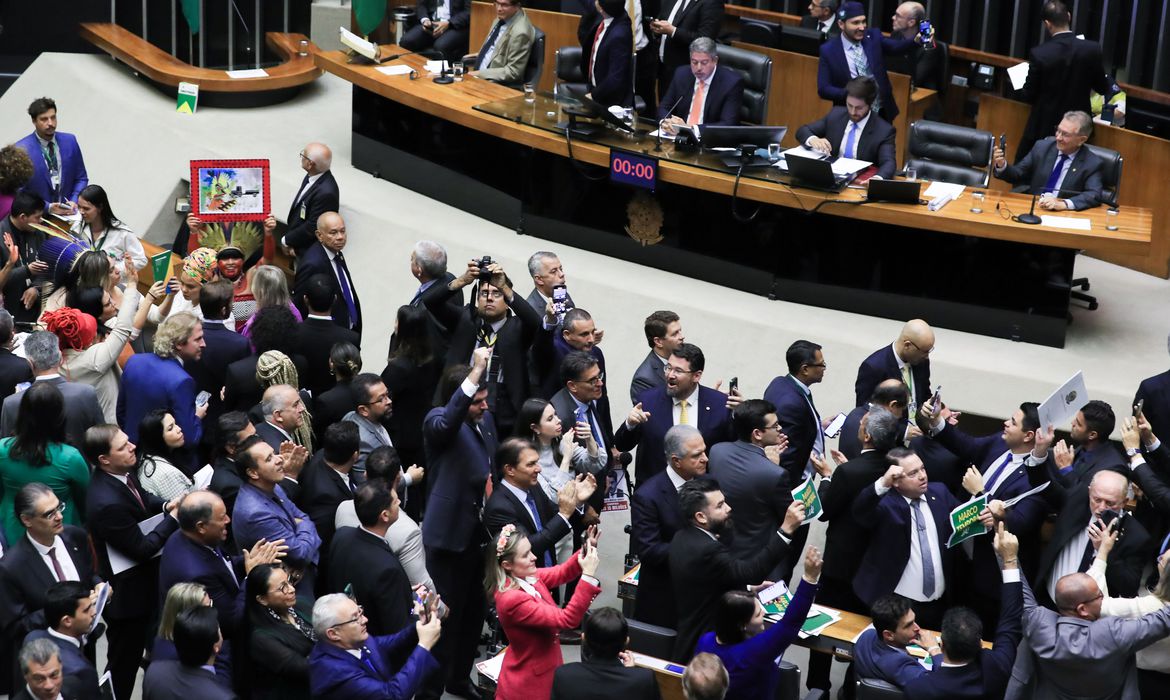 Votação do Marco temporal na câmara dos Deputados - Foto Lula Marques/ Agência Brasil
