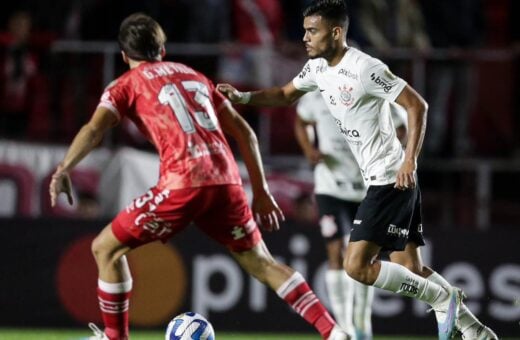 Corinthians em partida contra o Argentino Juniors em jogo pela Libertadores - Foto: Reprodução/Facebook @SC Corinthians Paulista