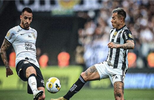 Corinthians e Atlético-MG disputam pelas oitavas de final da Copa do Brasil - Foto: Reprodução/Twitter @SacdoCAM