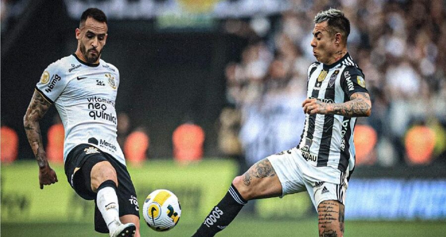 Corinthians e Atlético-MG disputam pelas oitavas de final da Copa do Brasil - Foto: Reprodução/Twitter @SacdoCAM