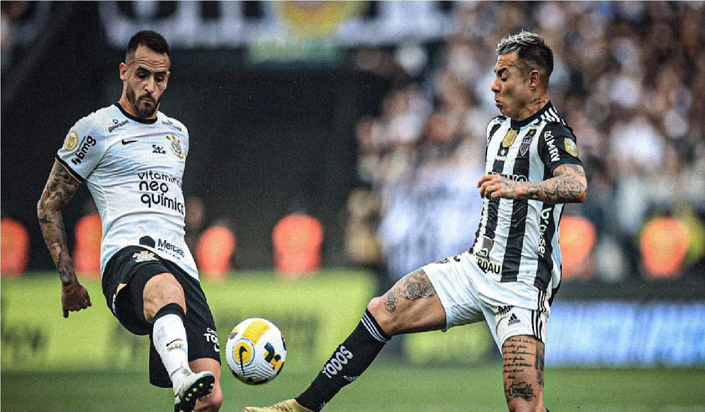 Corinthians e Atlético-MG disputam pelas oitavas de final da Copa do Brasil - Foto: Reprodução/Twitter @SacdoCAM