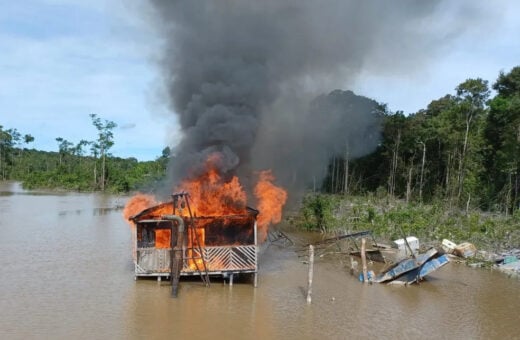 Garimpo Ilegal: 29 dragas de garimpo são destruídas pelas Forças Armadas - Foto: Comando Conjunto Uiara