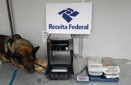 Apreensão de drogas no Aeroporto de Manaus – Foto: Divulgação/ Receita Federal