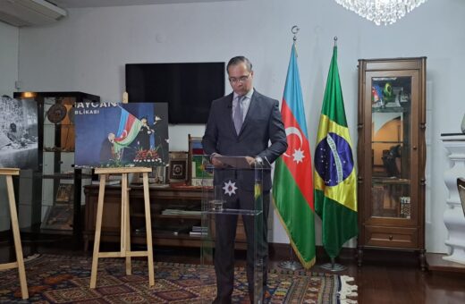 O embaixador do Azerbaijão, Rashad Nowruz em Brasília fala sobre a balança comercial com o Brasil - Foto: Izaias Goldinho/ GNC