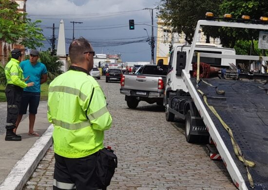 Fiscalização ocorreu nas proximidades da praça da Matriz - Foto: Divulgação/IMMU