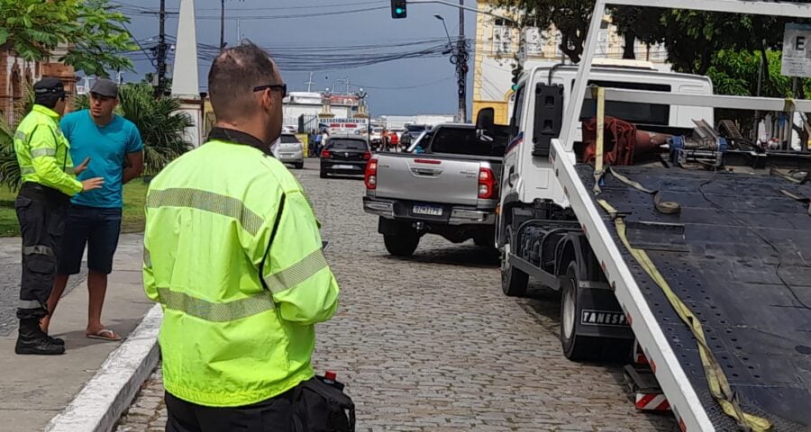 Fiscalização ocorreu nas proximidades da praça da Matriz - Foto: Divulgação/IMMU