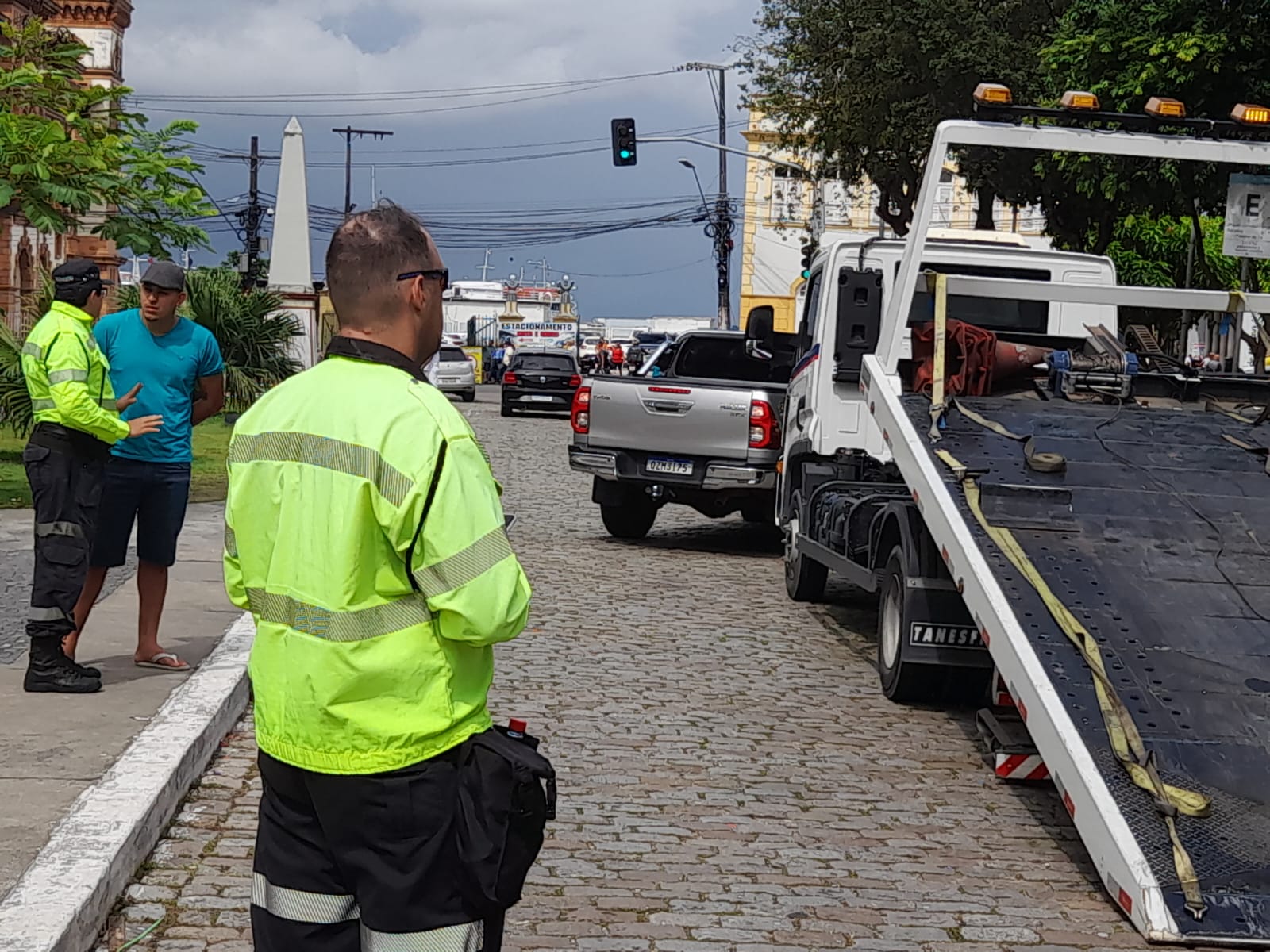 Fiscalização ocorreu nas proximidades da praça da Matriz - Foto: Divulgação/IMMU