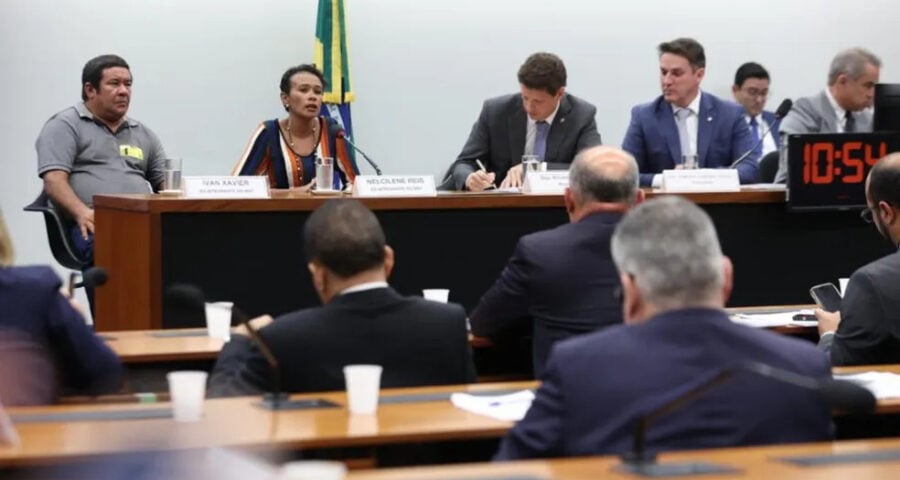 Durante a CPI do MST a ex-integrante acusou terceiros de praticar crimes, mas ela não apresentou provas e nem falou sob juramento -Foto: Myke Sena/Câmara dos Deputados