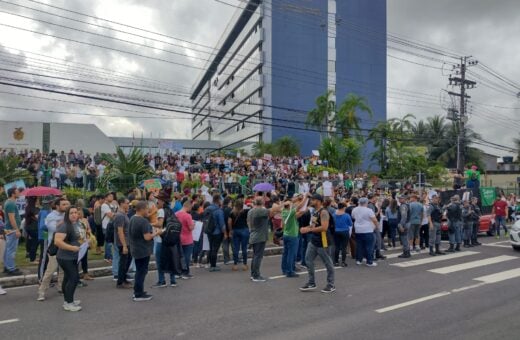 Greve dos professores no Amazonas - Foto: Luzimar Bessa/ TV Norte Amazonas