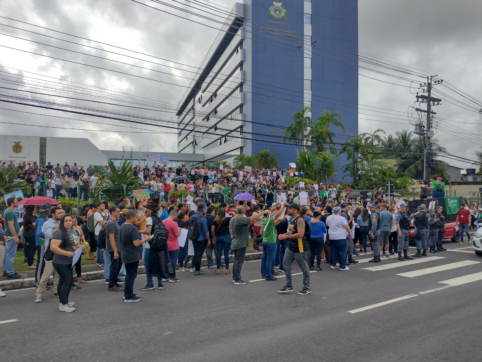 Greve dos professores no Amazonas - Foto: Luzimar Bessa/ TV Norte Amazonas