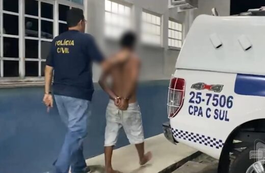 Homem de cinquenta anos é preso por violentar criança em Manaus. Foto: Reprodução/ TV Norte Amazonas.