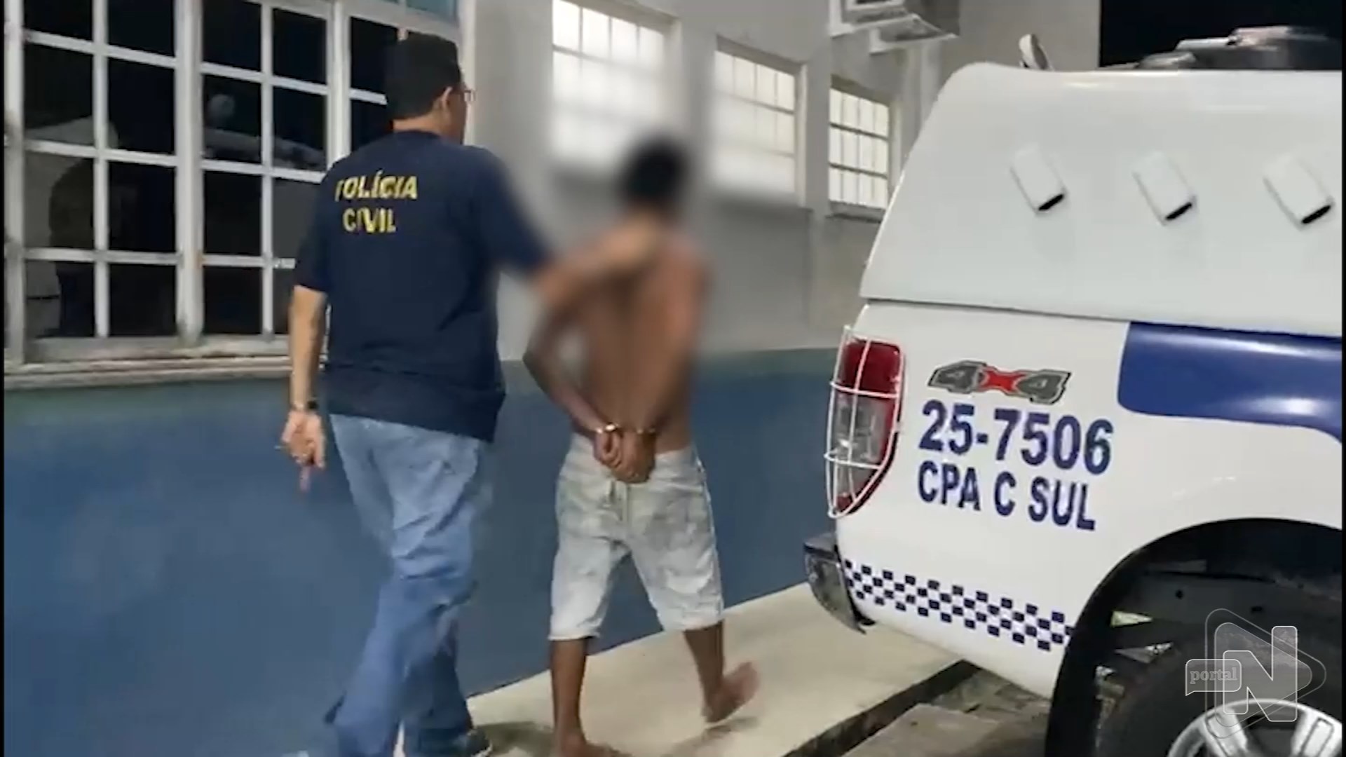 Homem de cinquenta anos é preso por violentar criança em Manaus. Foto: Reprodução/ TV Norte Amazonas.