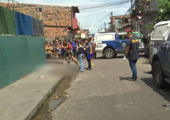 Homem é perseguido e morto em comunidade da Zona Norte de Manaus. Foto: Reprodução/ TV Norte Amazonas.