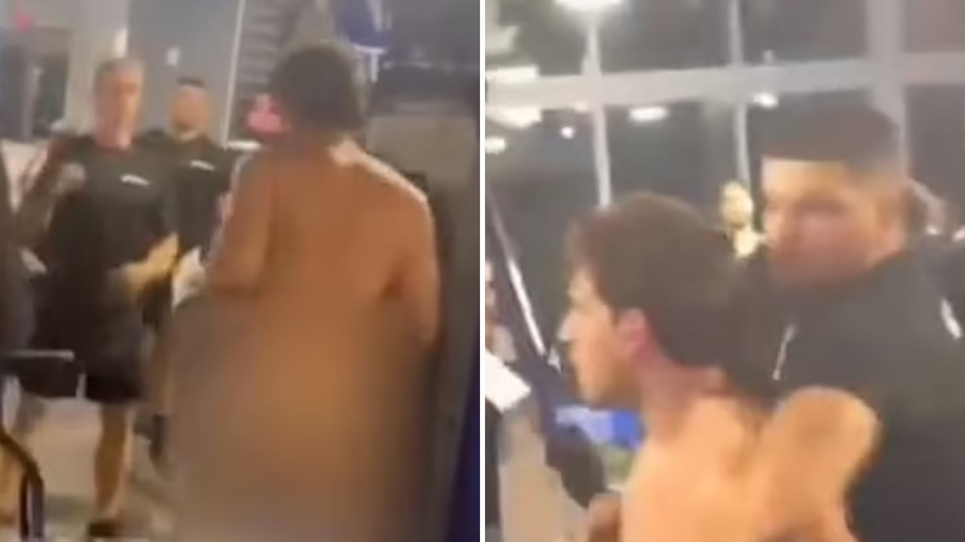 Homem fica nu em academia e faz série de agressões até ser preso - Foto: Reprodução/Twitter @ONLYinDADE