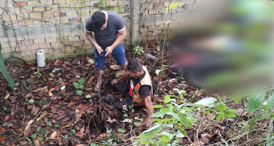 Homem morre ao bater em muro em acidente de moto na Zona Leste de Manaus. Foto: Reprodução/ TV Norte Amazonas.