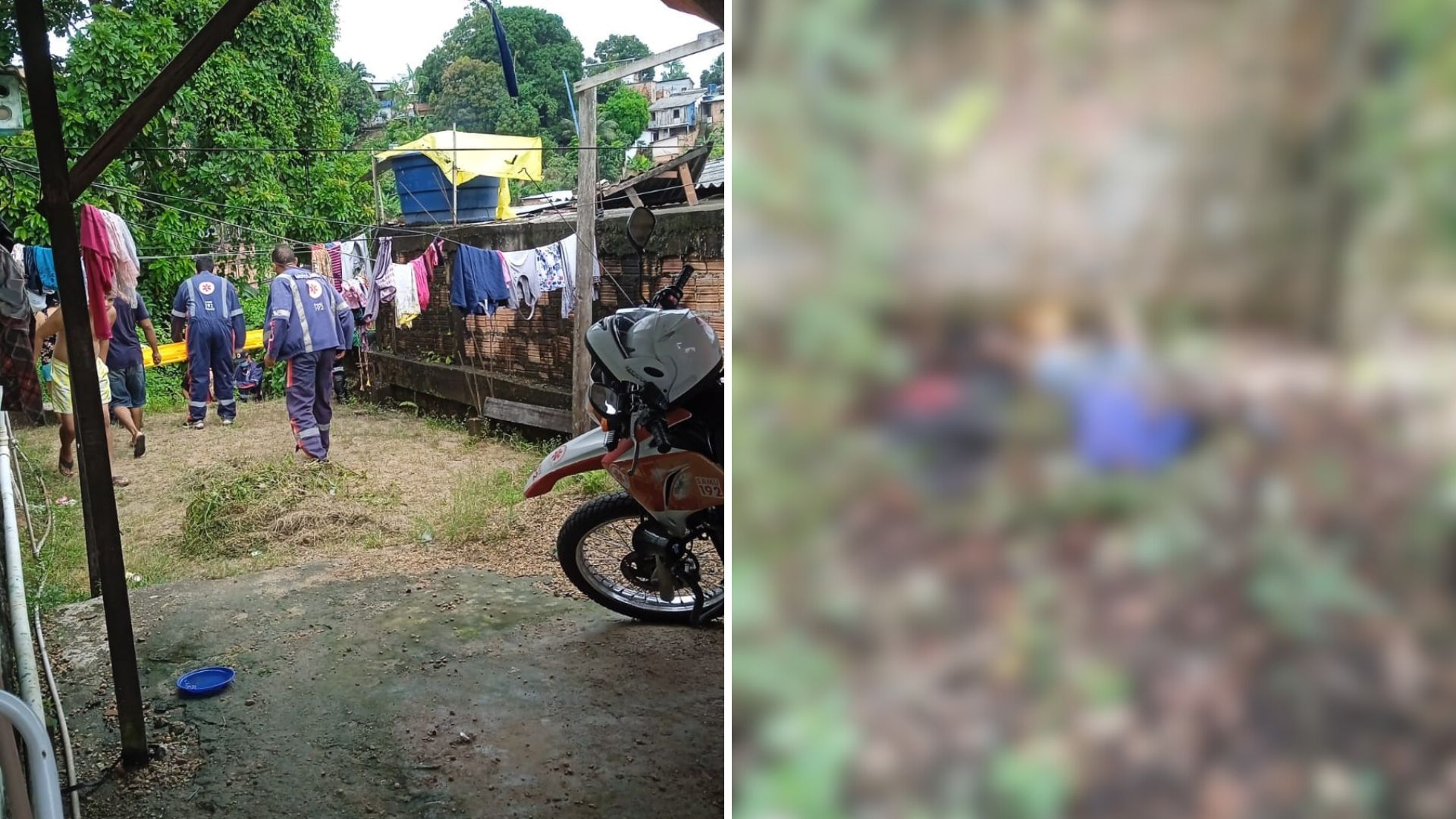 Condutor da motocicleta foi socorrido e levado a uma unidade hospitalar - Foto: Reprodução/WhatsApp
