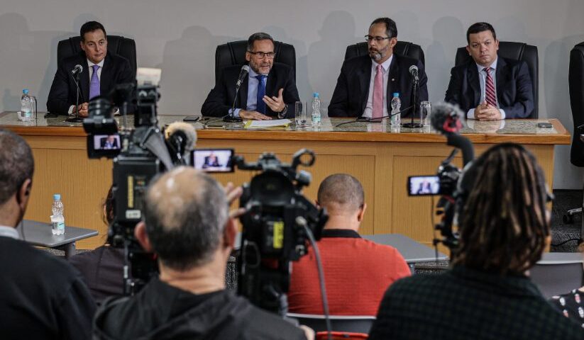 Detalhes da força-tarefa foram detalhados durante coletiva de imprensa - Foto: Reprodução/MP-SP