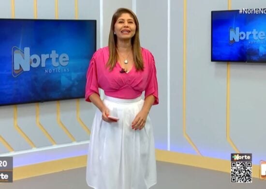 O Norte Notícias é apresentado por Mariana Rocha – Foto: Reprodução/TV Norte Amazonas