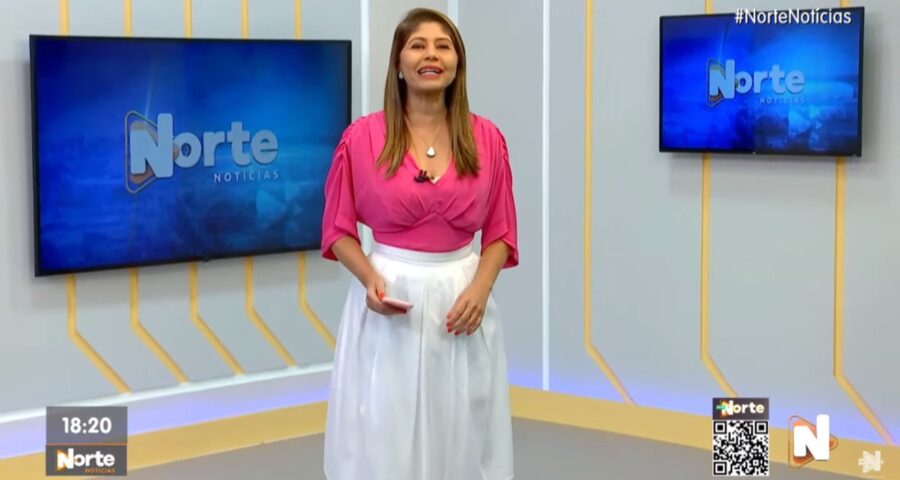 O Norte Notícias é apresentado por Mariana Rocha – Foto: Reprodução/TV Norte Amazonas