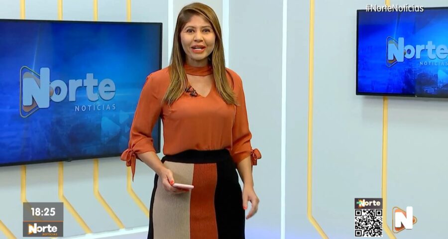 O Norte Notícias é apresentado por Mariana Rocha – Foto: Reprodução/TV Norte Amazonas