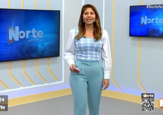 O Norte Notícias é apresentado por Mariana Rocha – Foto: Reprodução/TV Norte Amazonas