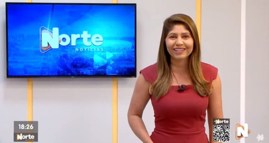 O Norte Notícias é apresentado por Mariana Rocha – Foto: Reprodução/TV Norte Amazonas