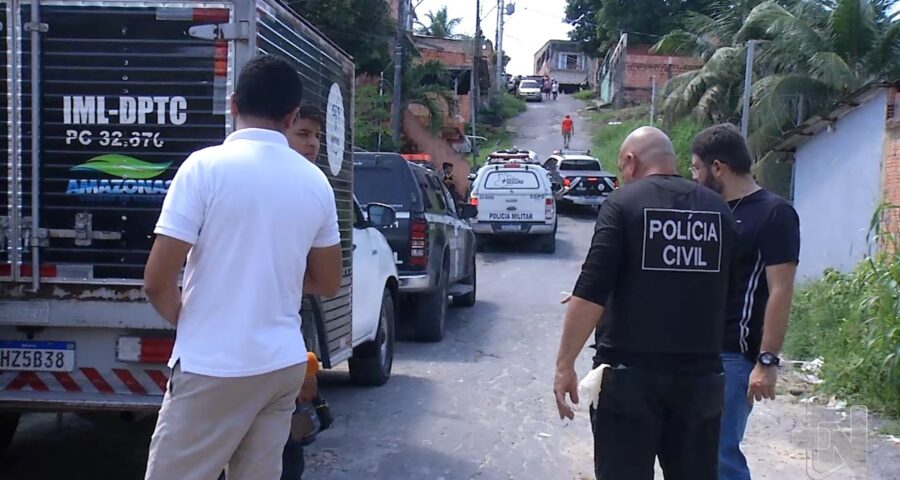 Irmã de PM é morta a tiros dentro de casa na Zona Norte de Manaus. Foto: Reprodução/ TV Norte Amazonas.