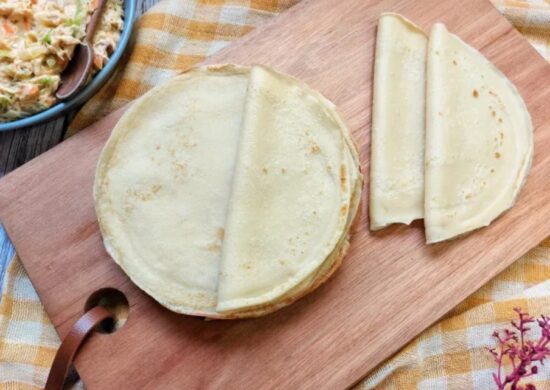 Massa de panqueca macia e surpreendente - Foto: Reprodução/Receitaria