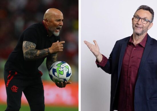 Ação movida por Sampaoli é referente a comentário feito por Neto no programa 'Os Donos da Bola', em abril - Fotos: Gilvan de Souza/Reprodução/Instagram @sampaolioficial @craqueneto